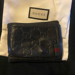 Gucci Signature Web  mini wallet